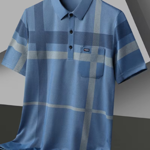 Fashionable Plaid Golf Shirt