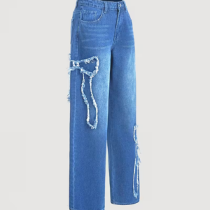 Women's Sweet Retro Wide Leg Jeans